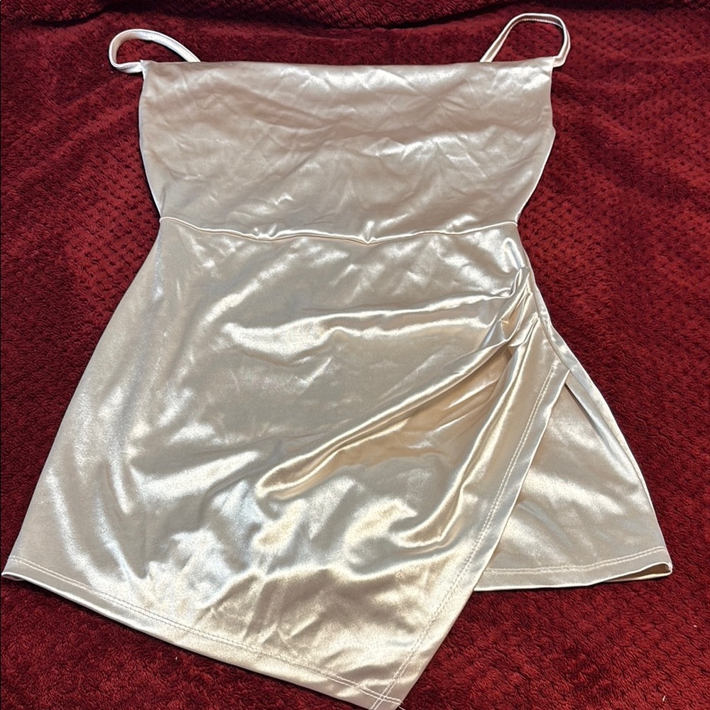 Almost Famous Cream Mini Dress